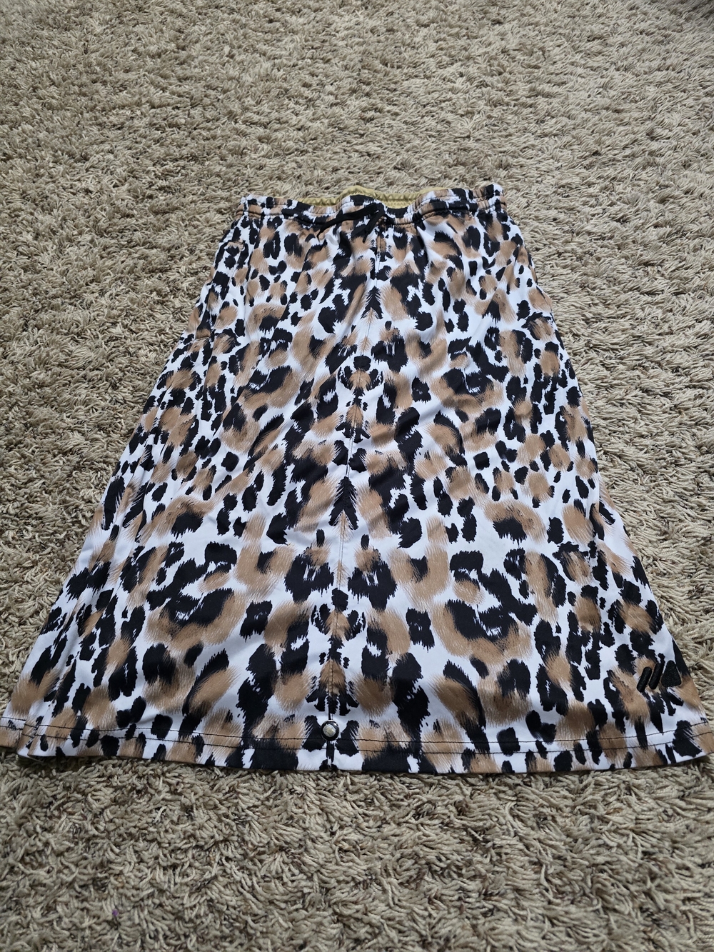 Leopard Print A-Line Skirt in Tan and Black MOD Skirt